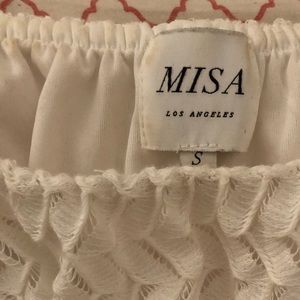 MISA Los Angeles Dresses - MISA Los Angeles white off shoulder dress MISA Los Angeles Dresses - MISA Los Angeles white off shoulder dress